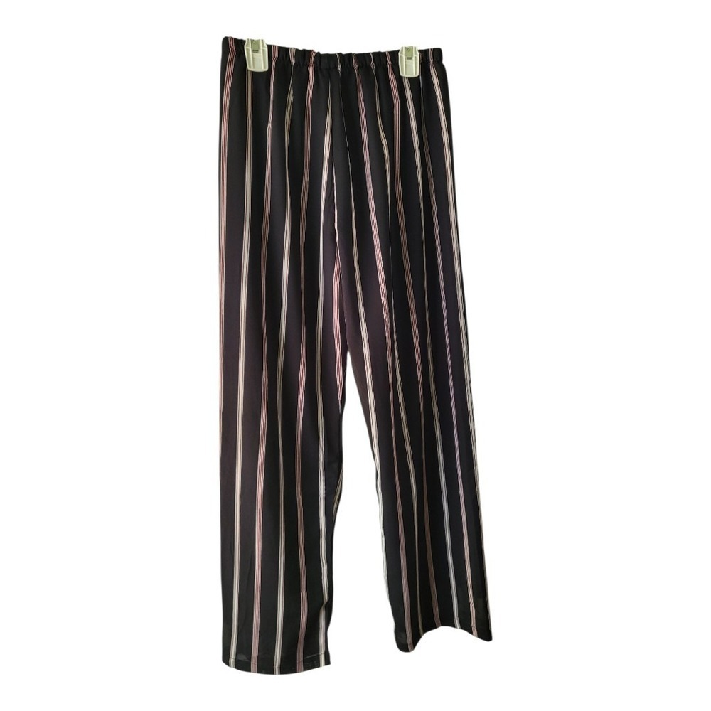 💕Brandy Melville Small Pull on Striped Pants Double layer‎ Fully lined Sz S